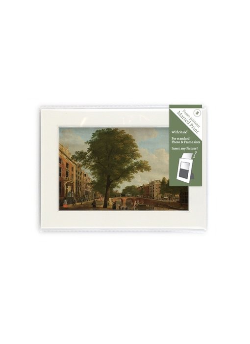 Passe-Partout mit Reproduktion, S, Blick auf die Herengracht, Keun