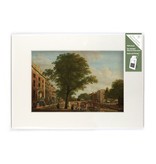 Matted prints with reproduction, L, View of the Herengracht, Keun