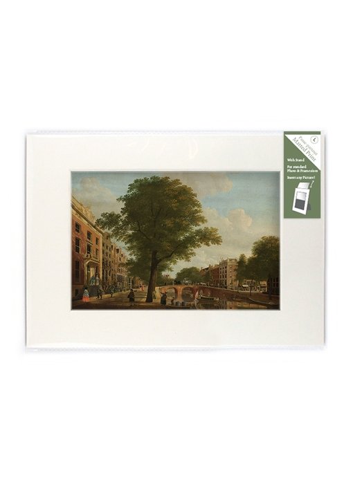 Passe-partout avec reproduction, L, vue sur le Herengracht, Keun