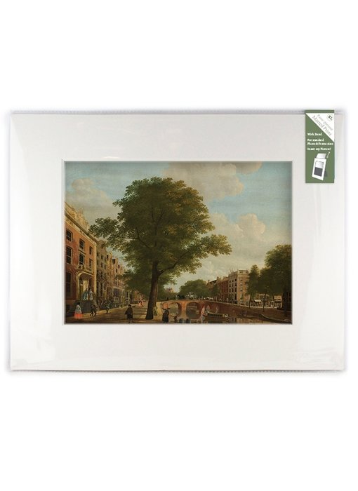 Matted prints  with reproduction, XL, View on the Herengracht, Keun