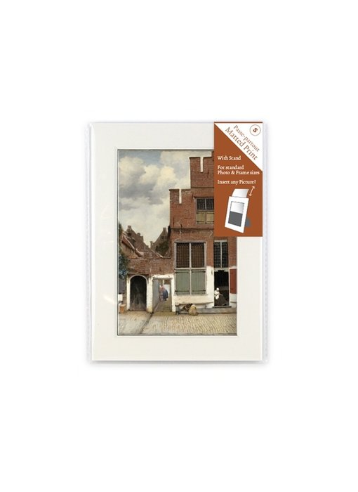 Matted prints, S, 18 x 13 cm, Little Street of Vermeer