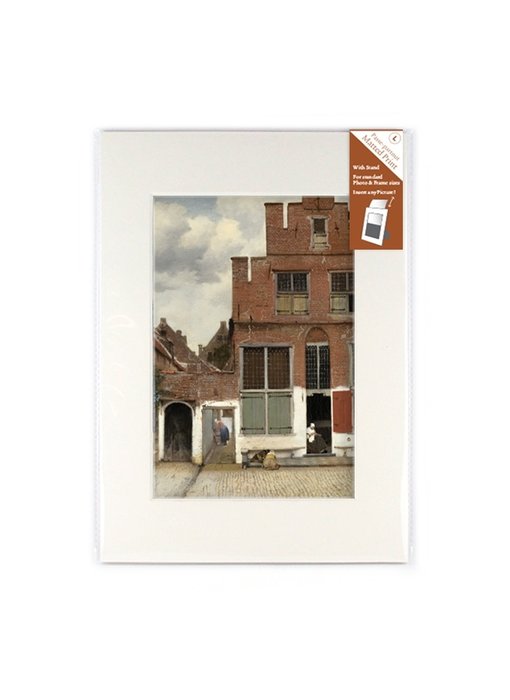 Passe-Partout, L, 29,7 x 21 cm, Kleine Straße von Vermeer