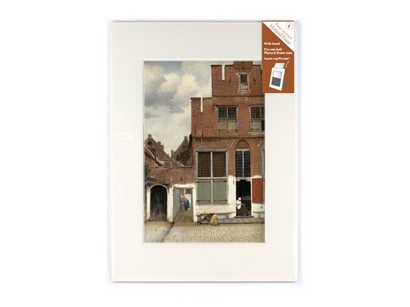 Matted prints,  L, 29.7 x 21 cm, Little Street of Vermeer