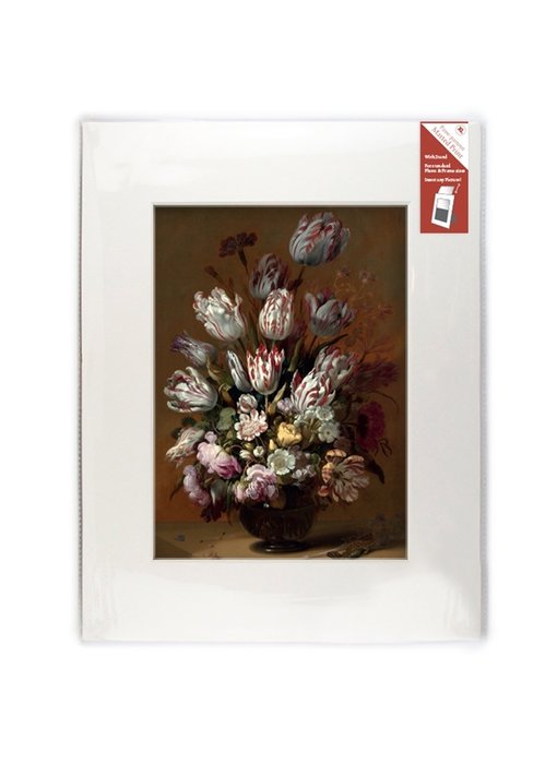 Paspartú con reproducción, XL, Bodegón con flores, Bollongier