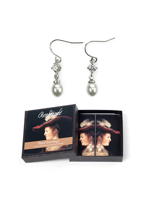 Pearl earrings, Saskia, Rembrandt