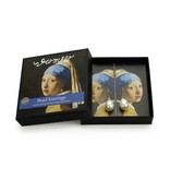 Parel oorbellen zilver,  Meisje met de parel, Vermeer