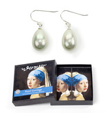 Boucles d'oreilles perles argent, Jeune fille à la perle, Vermeer