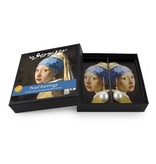 Boucles d'oreilles perles plaqué or, Jeune fille à la perle, Vermeer