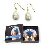 Pearl earrings gold plated, Girl with a pearl earring, Vermeer