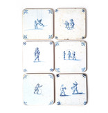 Coasters , Delft Blue Tiles - Children’s Games