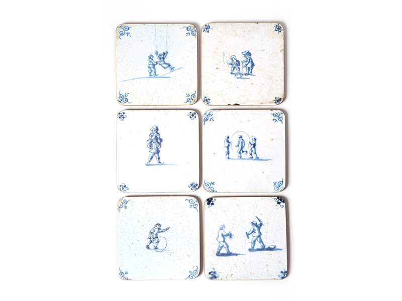 Coasters , Delft Blue Tiles - Children’s Games