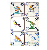 Onderzetters, Delfts polychrome tegels Vogels