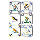 Dessous de verre, tuiles polychromes de Delft