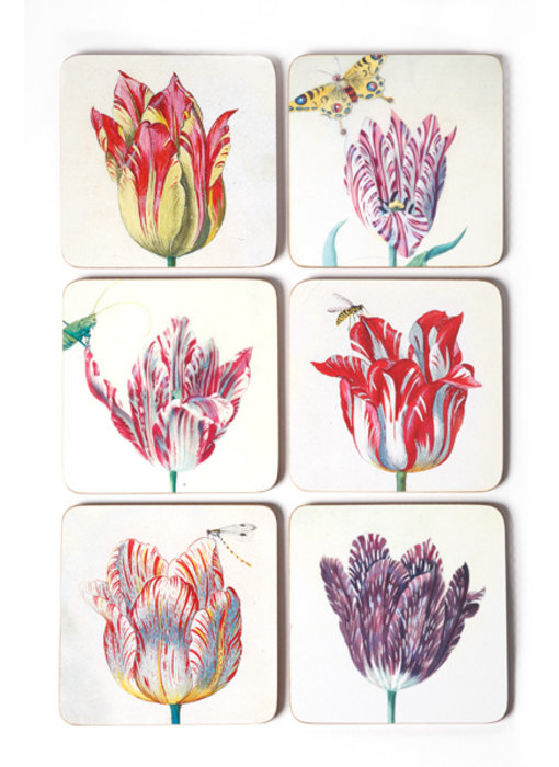 Dessous de verre, tulipes, marrel