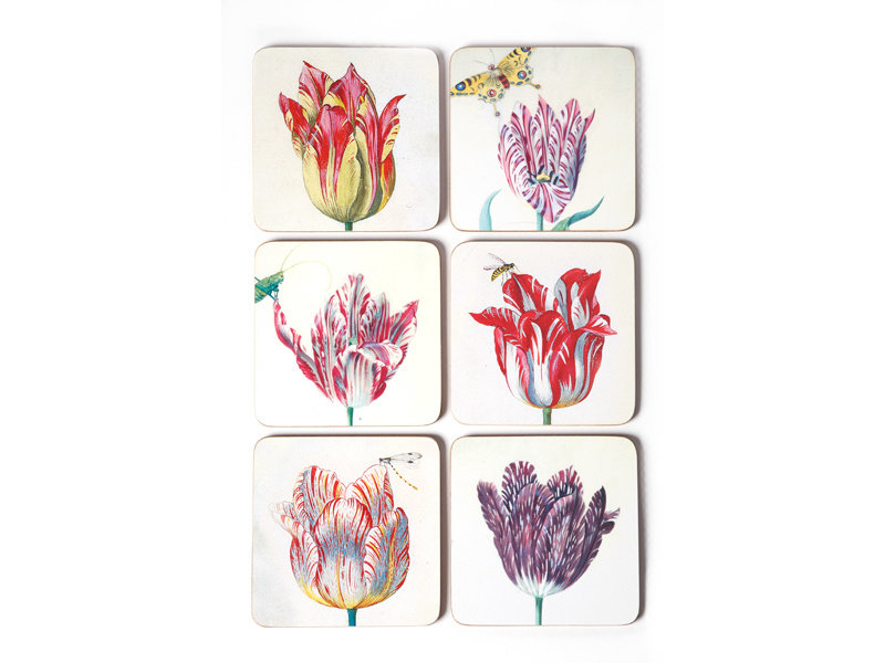 Dessous de verre, tulipes, marrel