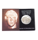Moneda réplica, Alejandro Magno, envasada