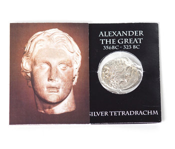 Replik-Münze, Alexander der Große, verpackt