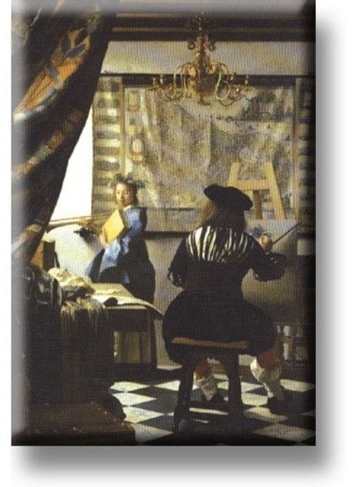 Imán de nevera, El arte de la pintura, Vermeer