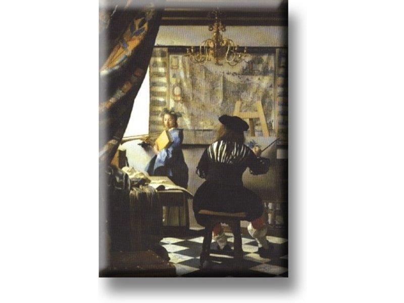 Magnet de réfrigérateur, l'art de la peinture, Vermeer