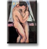 Aimant pour réfrigérateur, The Kiss, Munch