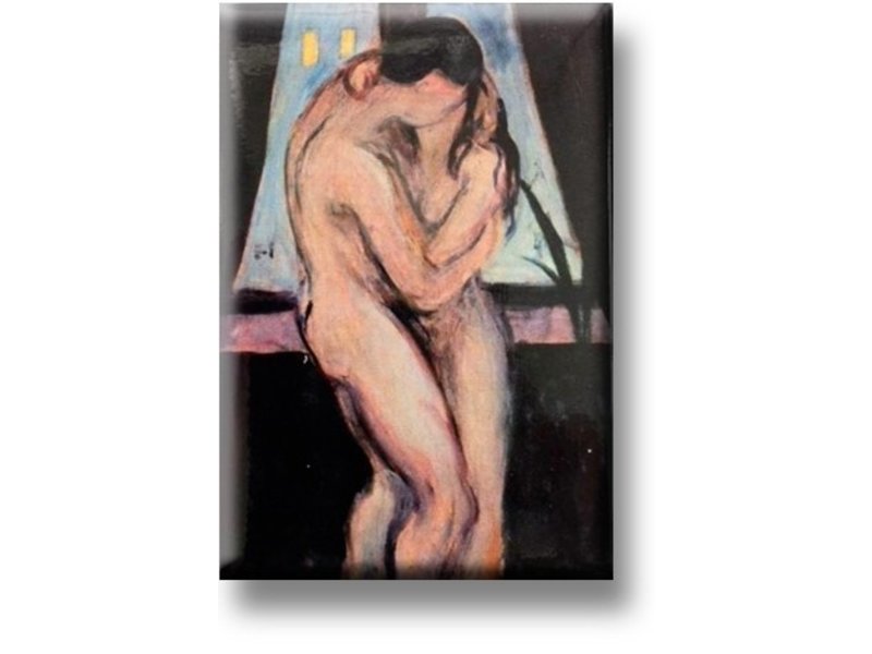 Kühlschrankmagnet, der Kuss, Munch