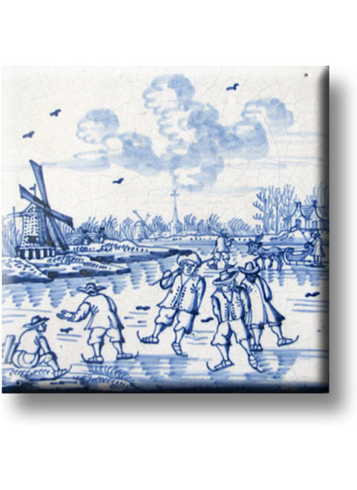 Fridge magnet, Delft blue tile, Children's games, ice fun