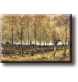 Aimant pour réfrigérateur, The Poplar Avenue près de Nuenen, Van Gogh