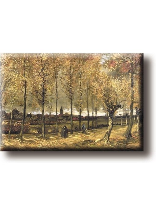 Aimant pour réfrigérateur, The Poplar Avenue près de Nuenen, Van Gogh