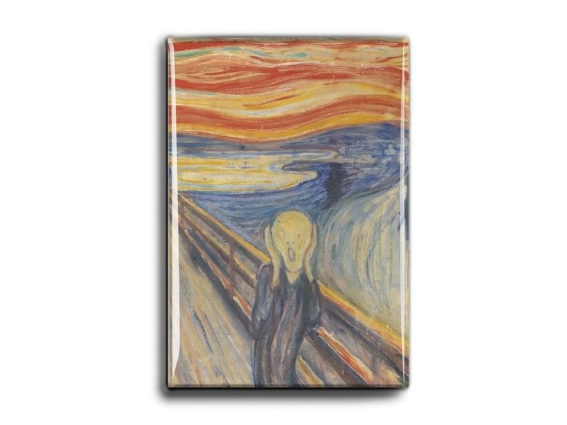 Imán de nevera, El grito, Munch