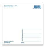 Postal, azulejo azul de Delft Avefría