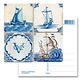 Ansichtkaart, Delfts blauwe tegels Tableau schepen