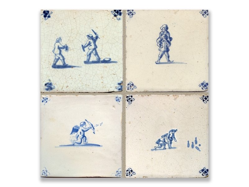 Carte postale, Delft Blue Tiles Tableau Jeux pour enfants