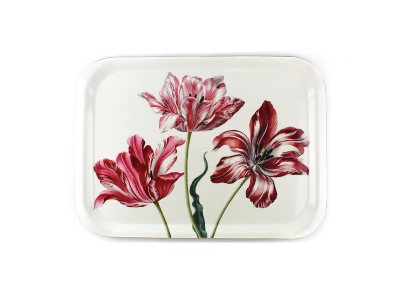 Tray Laminate large, Three tulips, Merian