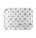 Serving  tray Laminate   large, Delft blue tiles