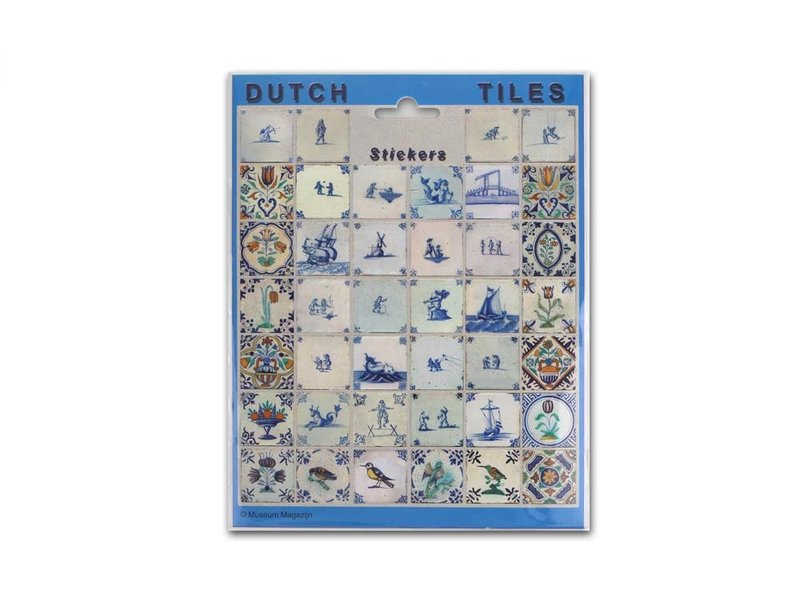 Als reactie op de Diplomatieke kwesties Beangstigend Stickervel, Delfts blauwe tegels - Museum-Webshop