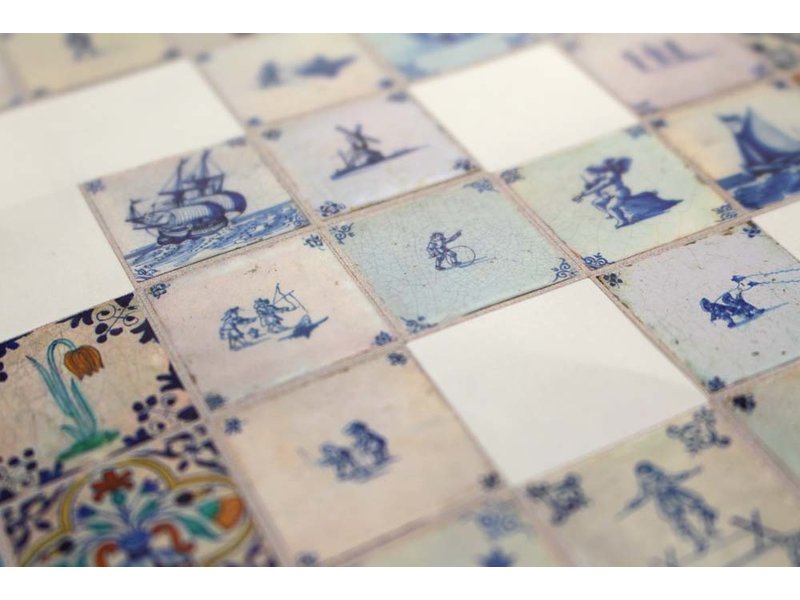 Stickersheet, Delft Blue Tiles