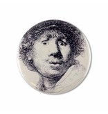 Miroir de poche, Ø 60 mm, Visage curieux, Rembrandt