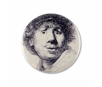 Pocket Mirror, Ø 60 mm, Curious face, Rembrandt