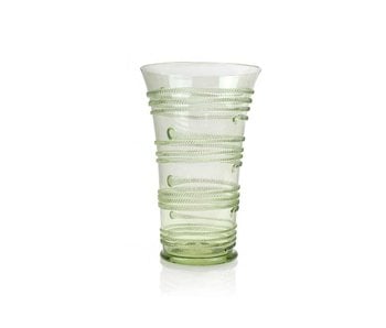 Glass, Tapeworm cup, 15 cm, green