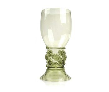 Historisch glas, Roemer, 20 cm, groen