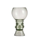 Historisch glas, Roemer, 15 cm, groen