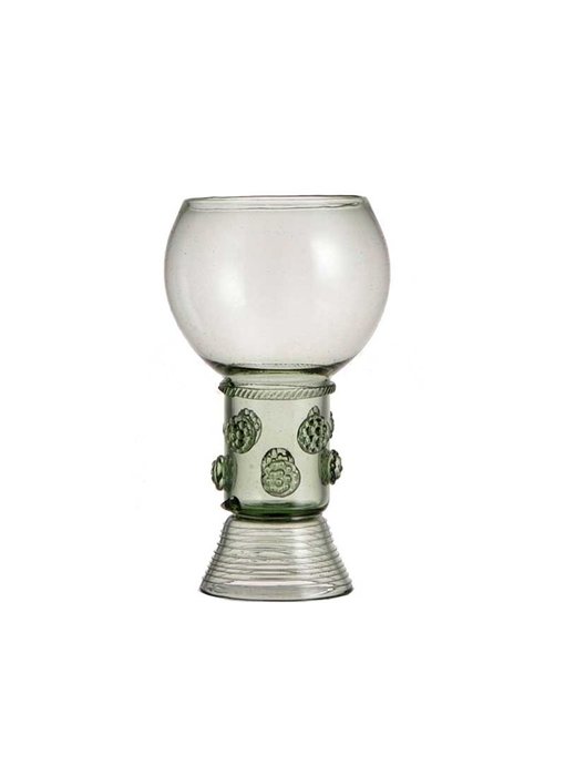 Historisches Glas, Rummer, 15 cm, grün