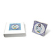 Replica tile, Delft blue, Tulip in circle, 10x10cm