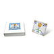Replica tile, Delft blue, Tulip Orange / Gold, 10x10cm