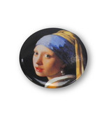 Espejo de bolsillo, 60 mm, pendiente de niña con perla, Vermeer