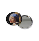 Miroir de poche, 60 mm, fille à la boucle d'oreille perle, Vermeer