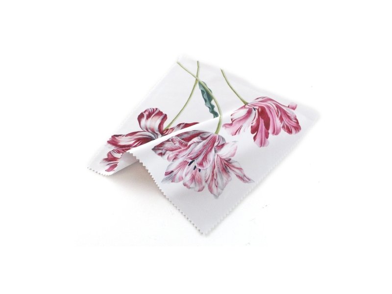 Tissu pour lentilles, 15 x 15 cm, Trois tulipes, Merian
