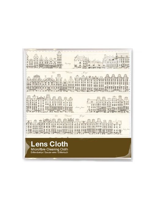 Lens cloth, 15 x 15 cm, Herengracht Amsterdam, Jacobszoon