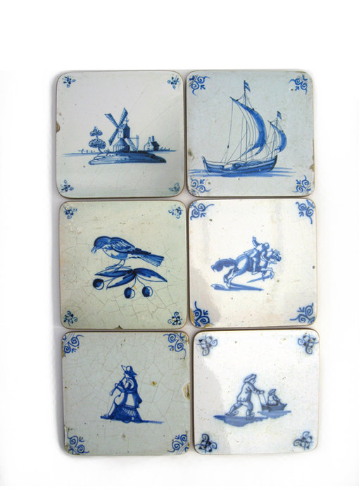 Coasters, Delft Blue Tiles Varia