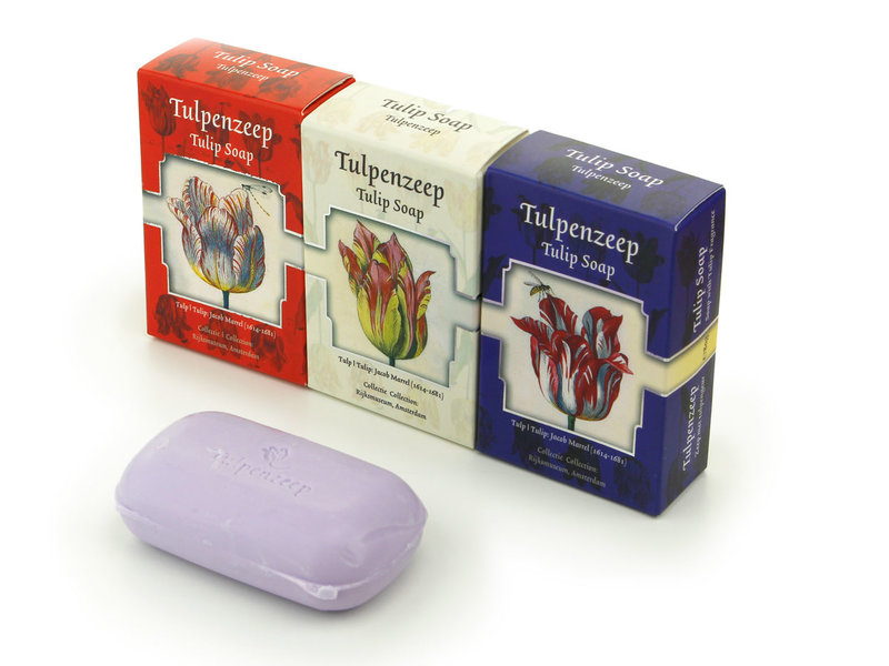 Tulip soap, set of 3 soapbars, Marrel